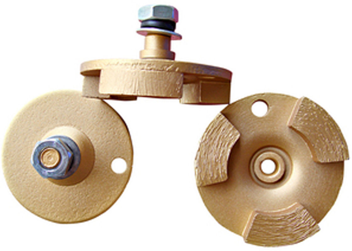 Three Segment Grinding Blade Diamond Grinder Disc For Terrazzo Floor