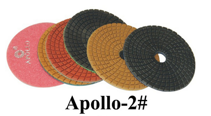 4 Inch Apollo Diamond Resin Pads Wet And Dry Type